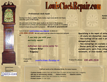 Tablet Screenshot of louisclockrepair.com